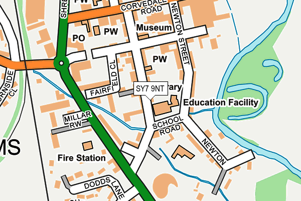 SY7 9NT map - OS OpenMap – Local (Ordnance Survey) SY7 9NT map - OS OpenMap – Local (Ordnance Survey)