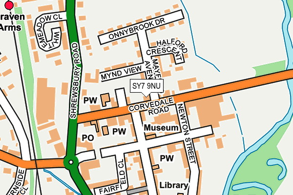 SY7 9NU map - OS OpenMap – Local (Ordnance Survey) SY7 9NU map - OS OpenMap – Local (Ordnance Survey)