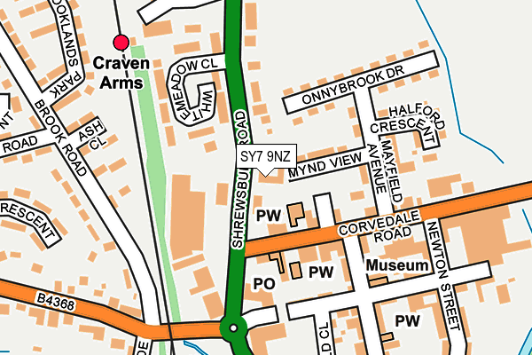 SY7 9NZ map - OS OpenMap – Local (Ordnance Survey) SY7 9NZ map - OS OpenMap – Local (Ordnance Survey)