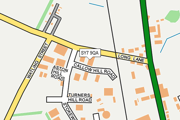 SY7 9QA map - OS OpenMap – Local (Ordnance Survey) SY7 9QA map - OS OpenMap – Local (Ordnance Survey)