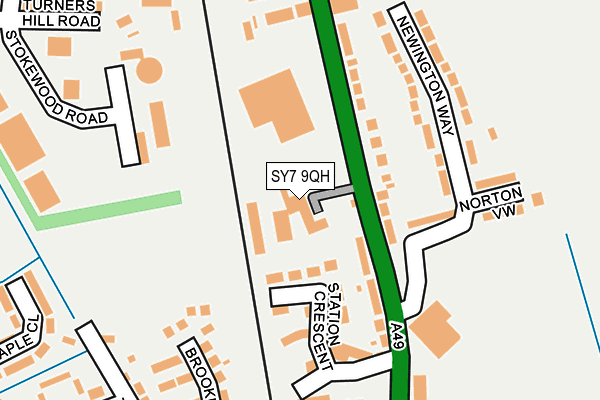SY7 9QH map - OS OpenMap – Local (Ordnance Survey) SY7 9QH map - OS OpenMap – Local (Ordnance Survey)