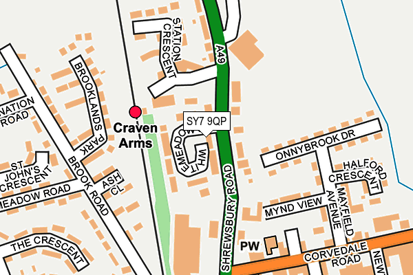 SY7 9QP map - OS OpenMap – Local (Ordnance Survey) SY7 9QP map - OS OpenMap – Local (Ordnance Survey)