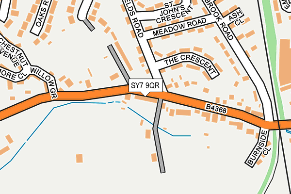 SY7 9QR map - OS OpenMap – Local (Ordnance Survey) SY7 9QR map - OS OpenMap – Local (Ordnance Survey)