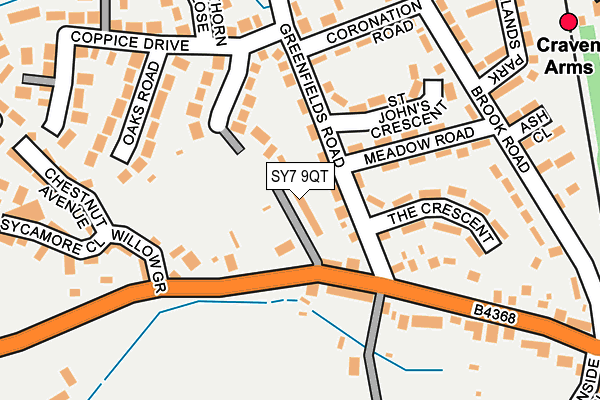 SY7 9QT map - OS OpenMap – Local (Ordnance Survey) SY7 9QT map - OS OpenMap – Local (Ordnance Survey)