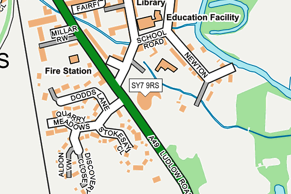SY7 9RS map - OS OpenMap – Local (Ordnance Survey) SY7 9RS map - OS OpenMap – Local (Ordnance Survey)