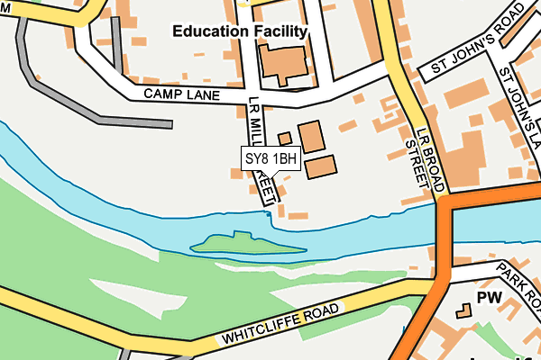 SY8 1BH map - OS OpenMap – Local (Ordnance Survey) SY8 1BH map - OS OpenMap – Local (Ordnance Survey)