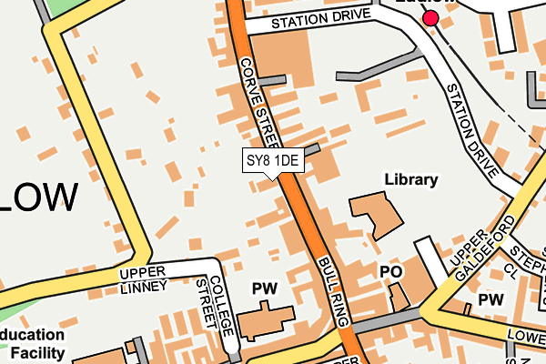 SY8 1DE map - OS OpenMap – Local (Ordnance Survey) SY8 1DE map - OS OpenMap – Local (Ordnance Survey)