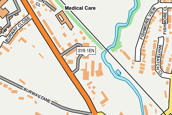 SY8 1EN map - OS OpenMap – Local (Ordnance Survey) SY8 1EN map - OS OpenMap – Local (Ordnance Survey)