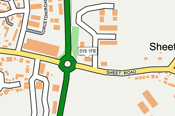 SY8 1FB map - OS OpenMap – Local (Ordnance Survey) SY8 1FB map - OS OpenMap – Local (Ordnance Survey)