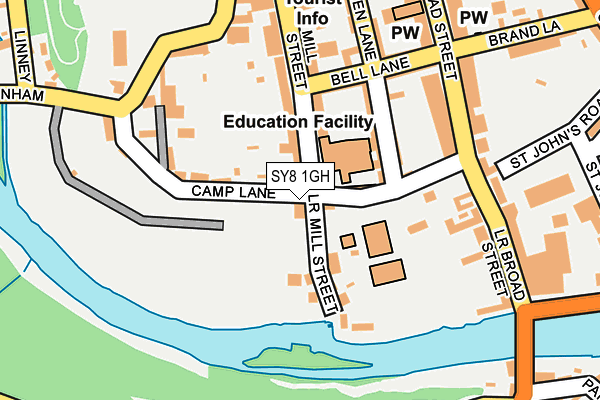 SY8 1GH map - OS OpenMap – Local (Ordnance Survey) SY8 1GH map - OS OpenMap – Local (Ordnance Survey)
