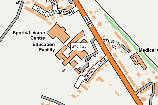 SY8 1GJ map - OS OpenMap – Local (Ordnance Survey) SY8 1GJ map - OS OpenMap – Local (Ordnance Survey)