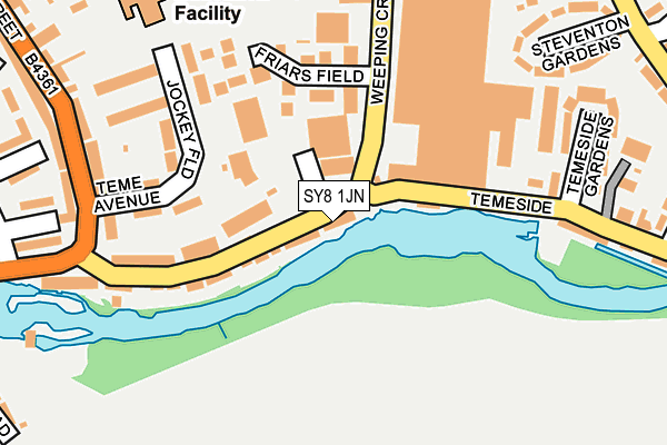 SY8 1JN map - OS OpenMap – Local (Ordnance Survey) SY8 1JN map - OS OpenMap – Local (Ordnance Survey)