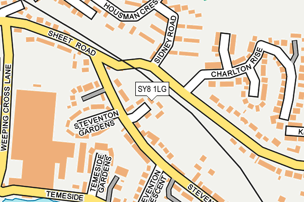SY8 1LG map - OS OpenMap – Local (Ordnance Survey) SY8 1LG map - OS OpenMap – Local (Ordnance Survey)