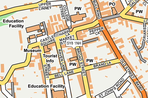 SY8 1NH map - OS OpenMap – Local (Ordnance Survey) SY8 1NH map - OS OpenMap – Local (Ordnance Survey)