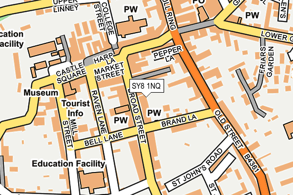 SY8 1NQ map - OS OpenMap – Local (Ordnance Survey) SY8 1NQ map - OS OpenMap – Local (Ordnance Survey)