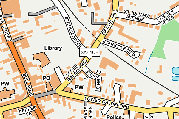 SY8 1QH map - OS OpenMap – Local (Ordnance Survey) SY8 1QH map - OS OpenMap – Local (Ordnance Survey)