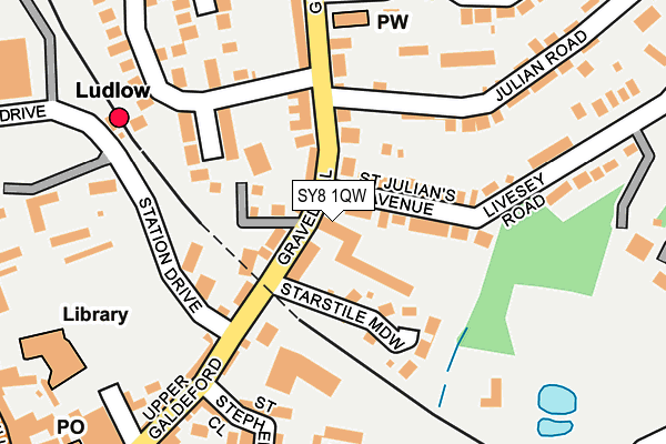 SY8 1QW map - OS OpenMap – Local (Ordnance Survey) SY8 1QW map - OS OpenMap – Local (Ordnance Survey)