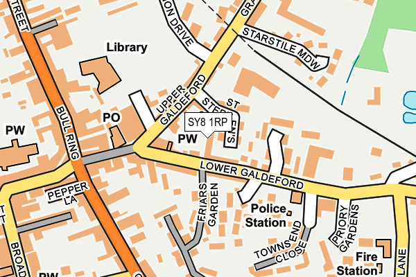 SY8 1RP map - OS OpenMap – Local (Ordnance Survey) SY8 1RP map - OS OpenMap – Local (Ordnance Survey)
