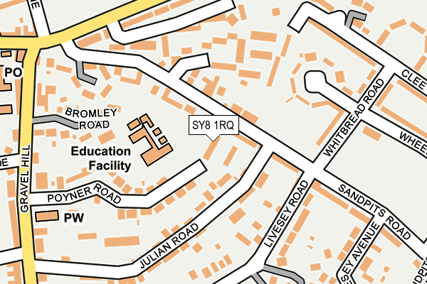 SY8 1RQ map - OS OpenMap – Local (Ordnance Survey)