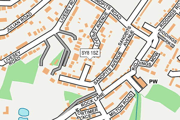 SY8 1SZ map - OS OpenMap – Local (Ordnance Survey) SY8 1SZ map - OS OpenMap – Local (Ordnance Survey)