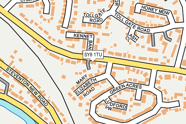 SY8 1TU map - OS OpenMap – Local (Ordnance Survey) SY8 1TU map - OS OpenMap – Local (Ordnance Survey)