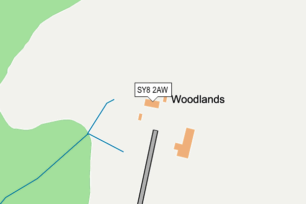 SY8 2AW map - OS OpenMap – Local (Ordnance Survey) SY8 2AW map - OS OpenMap – Local (Ordnance Survey)