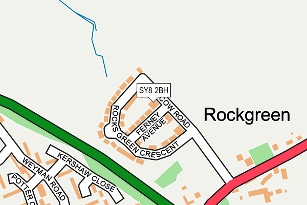 SY8 2BH map - OS OpenMap – Local (Ordnance Survey) SY8 2BH map - OS OpenMap – Local (Ordnance Survey)