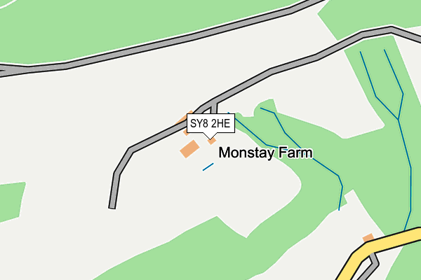 SY8 2HE map - OS OpenMap – Local (Ordnance Survey) SY8 2HE map - OS OpenMap – Local (Ordnance Survey)