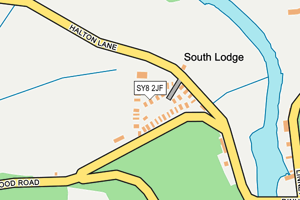 SY8 2JF map - OS OpenMap – Local (Ordnance Survey) SY8 2JF map - OS OpenMap – Local (Ordnance Survey)