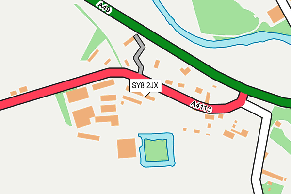 SY8 2JX map - OS OpenMap – Local (Ordnance Survey) SY8 2JX map - OS OpenMap – Local (Ordnance Survey)