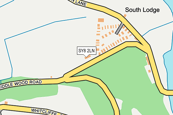 SY8 2LN map - OS OpenMap – Local (Ordnance Survey) SY8 2LN map - OS OpenMap – Local (Ordnance Survey)