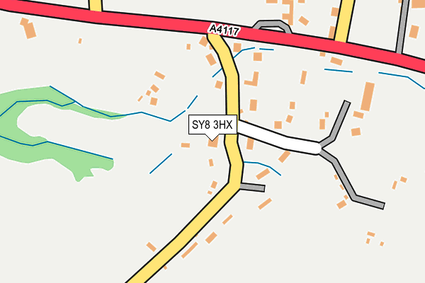 SY8 3HX map - OS OpenMap – Local (Ordnance Survey) SY8 3HX map - OS OpenMap – Local (Ordnance Survey)