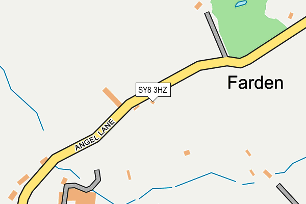 SY8 3HZ map - OS OpenMap – Local (Ordnance Survey) SY8 3HZ map - OS OpenMap – Local (Ordnance Survey)