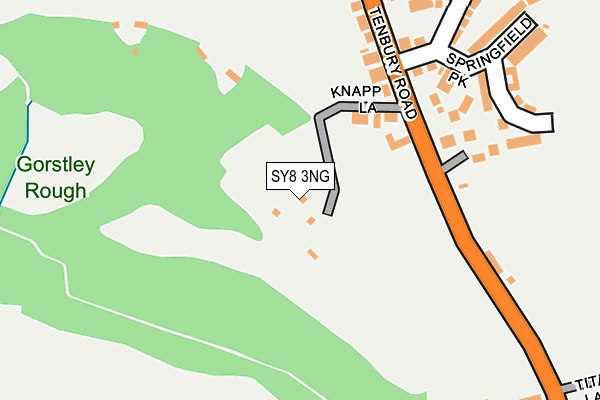 SY8 3NG map - OS OpenMap – Local (Ordnance Survey) SY8 3NG map - OS OpenMap – Local (Ordnance Survey)