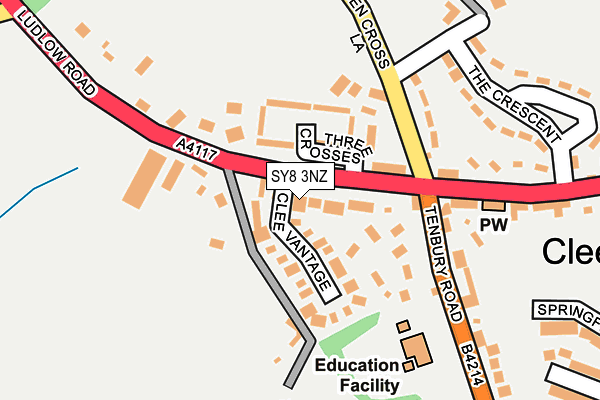 SY8 3NZ map - OS OpenMap – Local (Ordnance Survey) SY8 3NZ map - OS OpenMap – Local (Ordnance Survey)