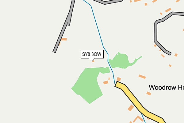 SY8 3QW map - OS OpenMap – Local (Ordnance Survey) SY8 3QW map - OS OpenMap – Local (Ordnance Survey)