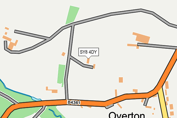 SY8 4DY map - OS OpenMap – Local (Ordnance Survey) SY8 4DY map - OS OpenMap – Local (Ordnance Survey)