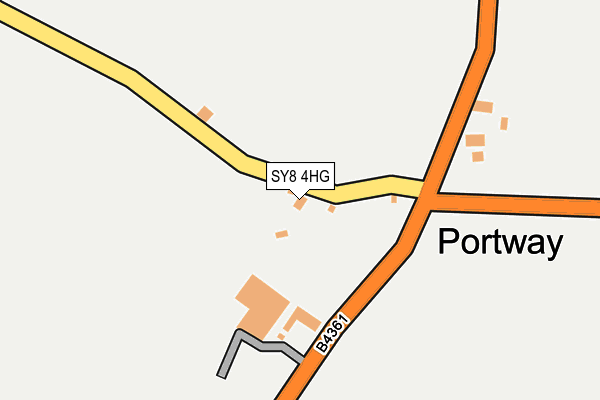 SY8 4HG map - OS OpenMap – Local (Ordnance Survey) SY8 4HG map - OS OpenMap – Local (Ordnance Survey)