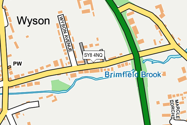 SY8 4NQ map - OS OpenMap – Local (Ordnance Survey) SY8 4NQ map - OS OpenMap – Local (Ordnance Survey)