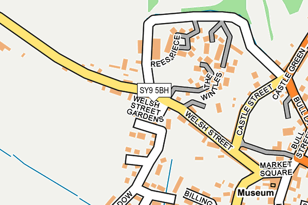 SY9 5BH map - OS OpenMap – Local (Ordnance Survey) SY9 5BH map - OS OpenMap – Local (Ordnance Survey)