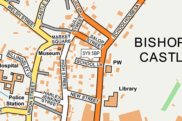 SY9 5BP map - OS OpenMap – Local (Ordnance Survey)