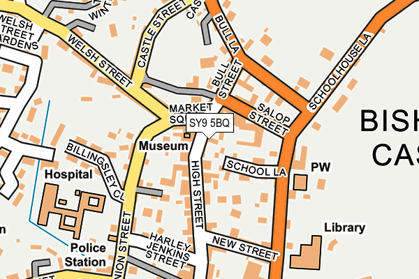 SY9 5BQ map - OS OpenMap – Local (Ordnance Survey) SY9 5BQ map - OS OpenMap – Local (Ordnance Survey)