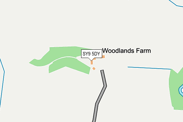 SY9 5DY map - OS OpenMap – Local (Ordnance Survey) SY9 5DY map - OS OpenMap – Local (Ordnance Survey)