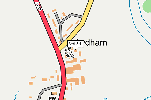 SY9 5HJ map - OS OpenMap – Local (Ordnance Survey) SY9 5HJ map - OS OpenMap – Local (Ordnance Survey)