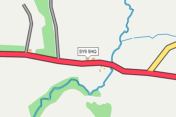 SY9 5HQ map - OS OpenMap – Local (Ordnance Survey) SY9 5HQ map - OS OpenMap – Local (Ordnance Survey)
