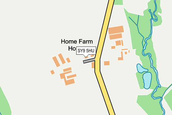 SY9 5HU map - OS OpenMap – Local (Ordnance Survey) SY9 5HU map - OS OpenMap – Local (Ordnance Survey)