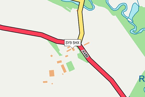SY9 5HX map - OS OpenMap – Local (Ordnance Survey) SY9 5HX map - OS OpenMap – Local (Ordnance Survey)