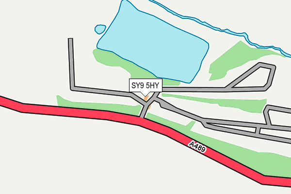 SY9 5HY map - OS OpenMap – Local (Ordnance Survey) SY9 5HY map - OS OpenMap – Local (Ordnance Survey)