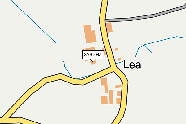 SY9 5HZ map - OS OpenMap – Local (Ordnance Survey) SY9 5HZ map - OS OpenMap – Local (Ordnance Survey)