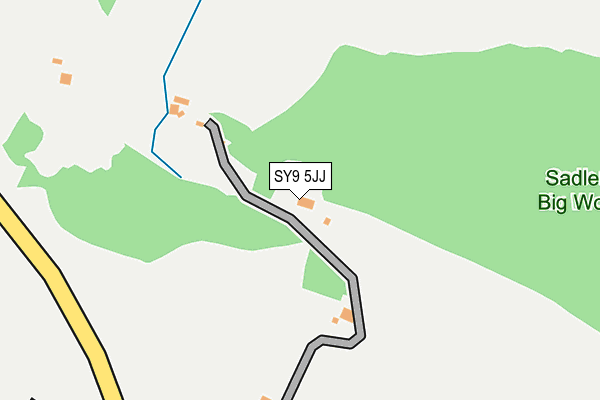 SY9 5JJ map - OS OpenMap – Local (Ordnance Survey) SY9 5JJ map - OS OpenMap – Local (Ordnance Survey)